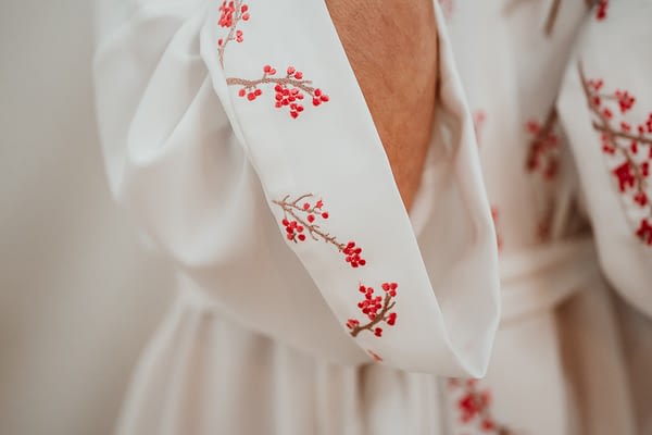 kimono bordado novia
