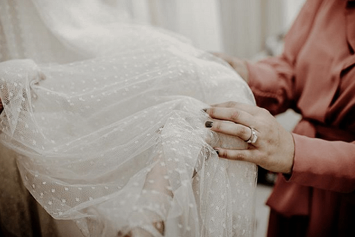 Tejidos vestido de novia